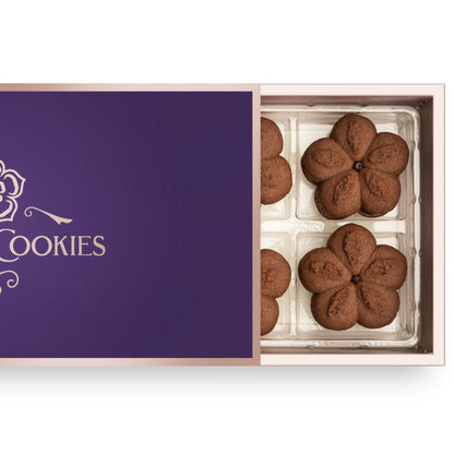Luxurious box of Susie K Cookies displayed with elegant details, perfect for gifting or self-treats.