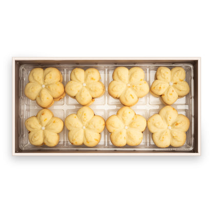Refined gift box of Signature Susie K Cookies displayed with elegant details, perfect for celebrations or self-treats.